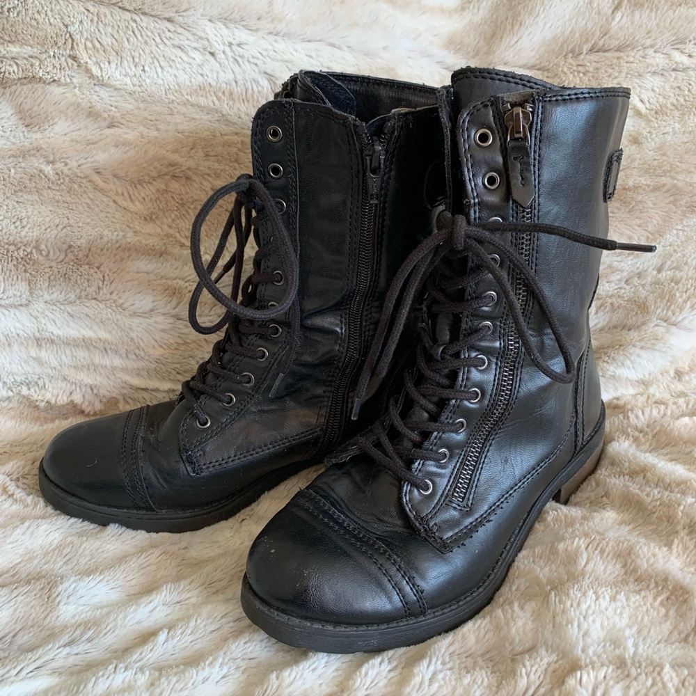 Mossimo Black Combat Boots